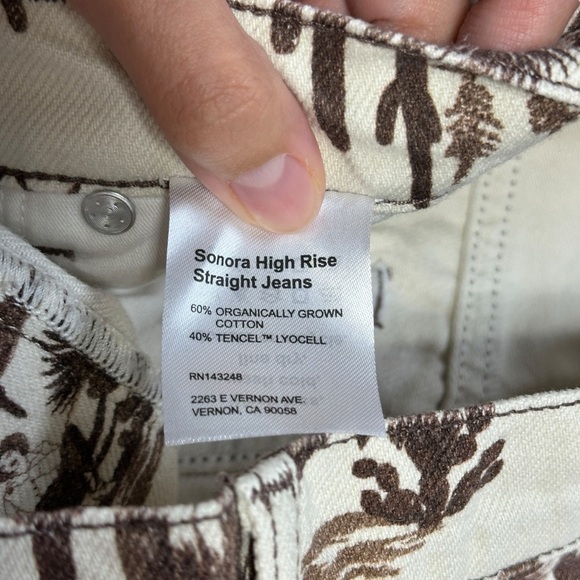 Reformation Sonora Western High Rise Straight Jeans Womens 23 - Picture 5 of 8